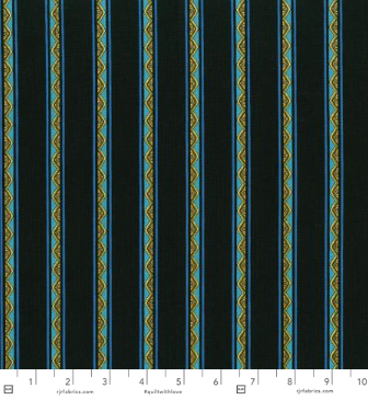 Casablanca Mini Stripe - Teal Yardage