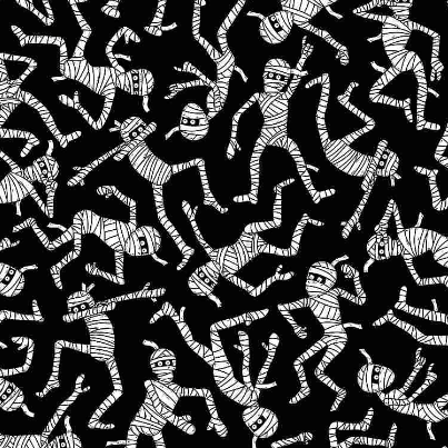 Creep It Real - Dancing Mummies Fabric