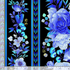 Royal Plume - Floral 11" Stripe Metallic