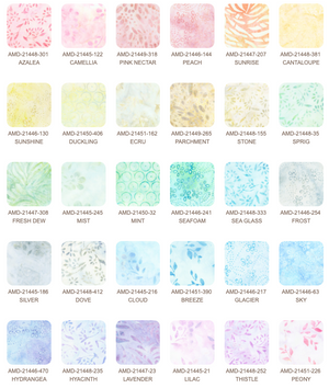 Kaufman Artisan Batiks Pastel Petals Charm Pack