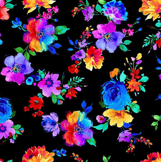 Untamed Beauty - Small Bright Painted Florals