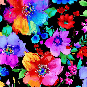 Untamed Beauty - Large Bright Painted Florals