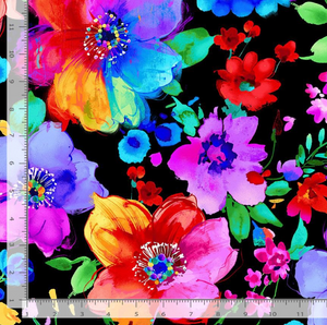 Untamed Beauty - Large Bright Painted Florals