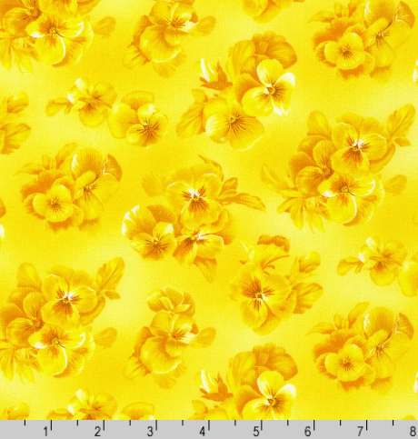 Flowerhouse - Brightly So - Tonal Floral Yellow