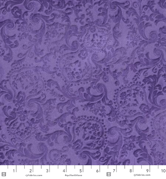 Maison - Embossed Scroll Lavender by Jinny Beyer