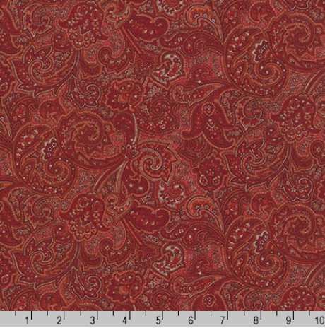 Paisley Prints - Rust Yardage