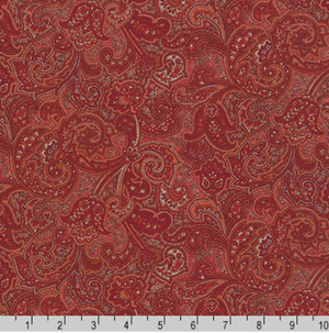 Paisley Prints - Rust Yardage