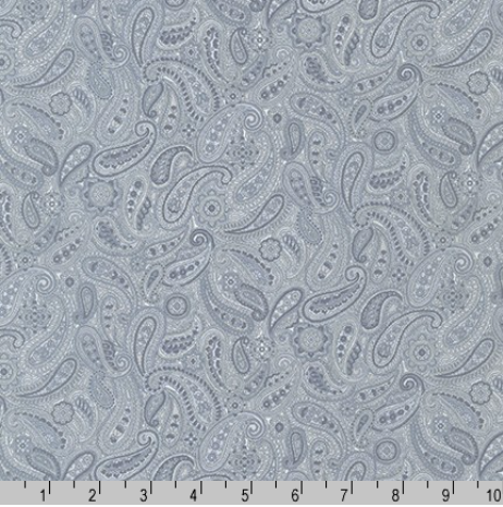 Paisley Prints - Grey by Robert Kaufman