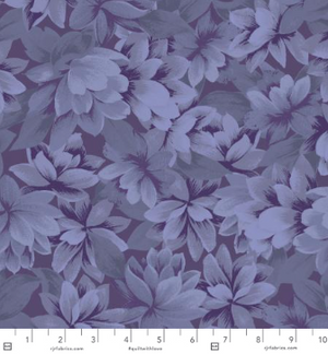 Floral Fantasy - Flower Periwinkle by Jinny Beyer