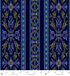 Floral Fantasy - Border Cobalt by Jinny Beyer