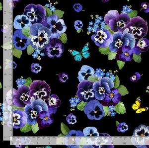 Pansy Paradise - Floral Bouquets and Butterflies - Remnant