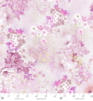 RJR - Peacock Walk - English Rose Blush Fabric