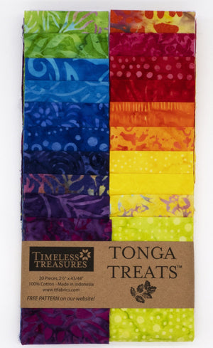 Tonga Treat Celebrity Strips Junior by Timeless Treasures | Royal Motif Fabrics