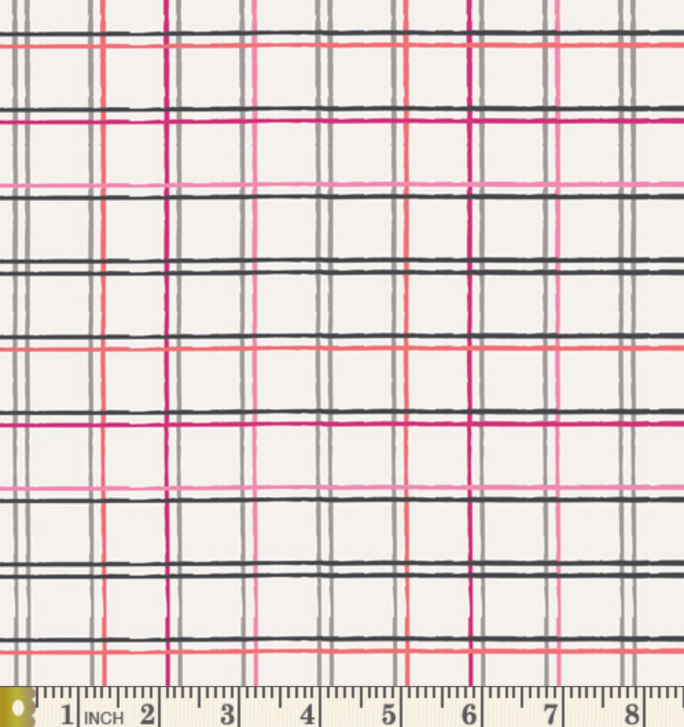 Playing Pop - Plaid Beat Sparkling Yardage