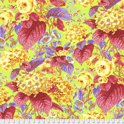 Kaffe Fassett Spring 2019 Rose and Hydrangea Citrus by Free Spirit