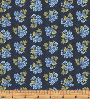 Gabrielle Ashley Navy 6132-53 by Benartex | Royal Motif Fabrics