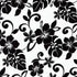 Island Paradise Tropical Florals Black/White by Robert Kaufman