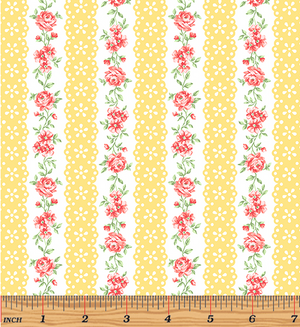 Garden Party Lacewing Butter by Eleanor Burns for Benartex | 10164-03