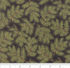 Cardinal Song Metallic Pine Branches Ebony by Moda | Christmas Fabric