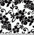 Island Paradise Tropical Florals Black/White by Robert Kaufman