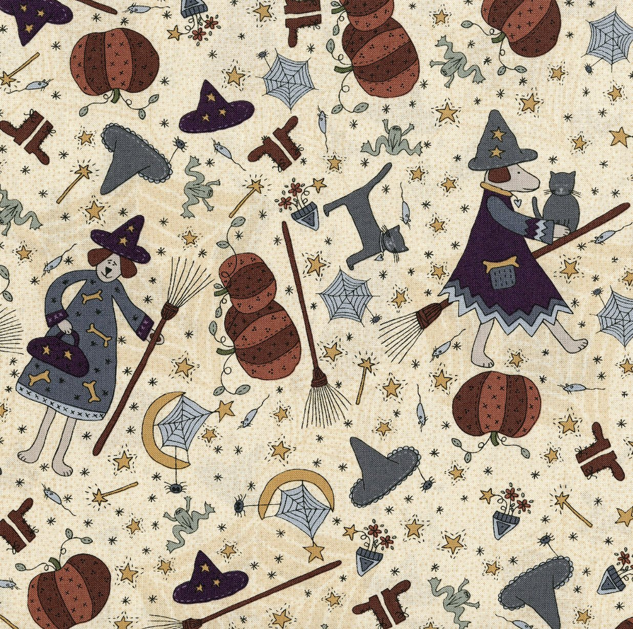 Little Witchy Wonderland - Everything Witchy Milkweed Yardage