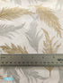 Sparkle and Fade - Feathers White/Metallic - with Silver & Gold Metallic Accent Yardage