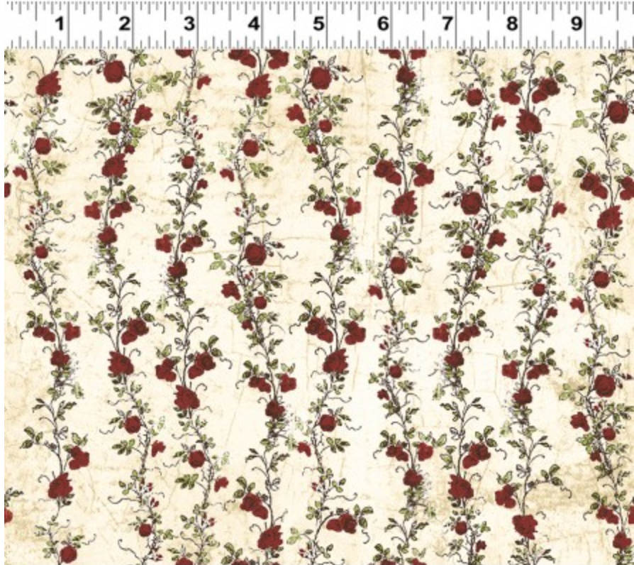 Everlasting Rose - Medium Stripe Yardage