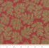 Cardinal Song Metallic Pine Branches Crimson by Moda |Holiday Fabric