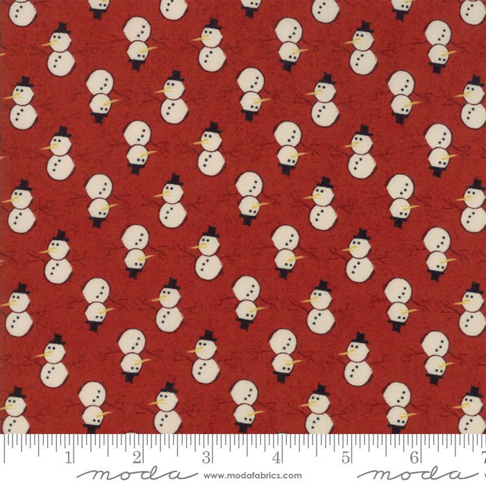 Winter Village - Snowy Cherry Yardage