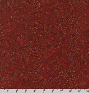 Paisley Prints Rust by Robert Kaufman | Designer Fabrics