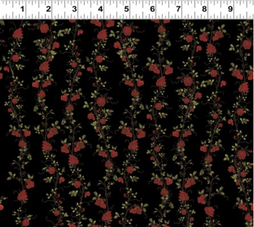 Everlasting Rose - Medium Stripe Yardage