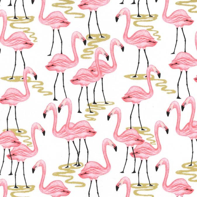 Glitter Critters - Flamingo Bay by Michael Miller | Novelty Fabrics | Royal Motif Fabrics