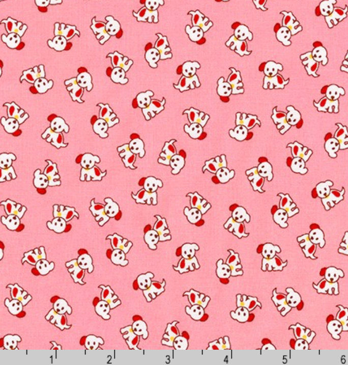 Naptime 3 - Puppies Pink Yardage