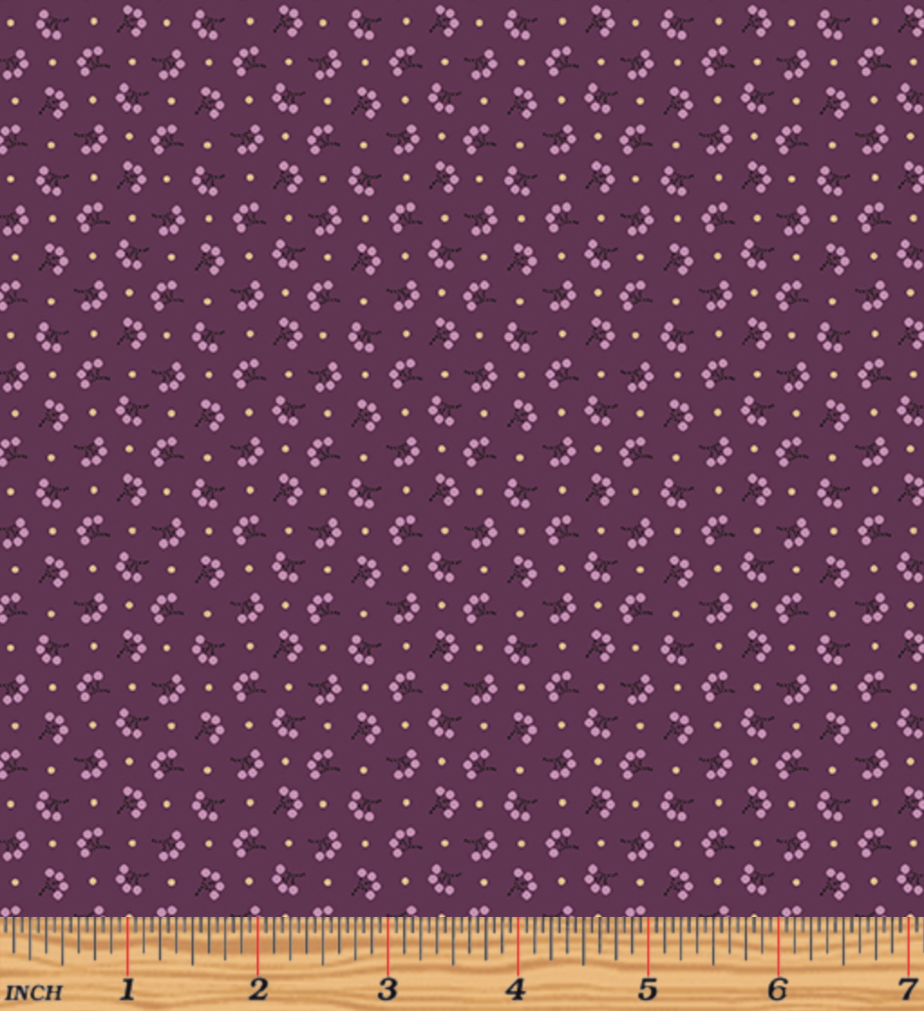 Benartex - Modern Antiques - Florets Plum