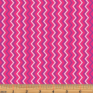 Zipping Along - Pink Yardage