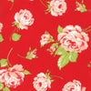 Smitten - Floral Rosy Red Yardage