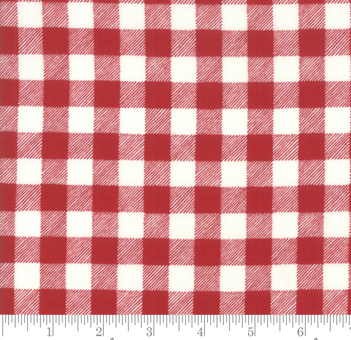 Moda Holiday Lodge Buffalo Plaid Red White