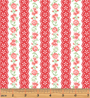 Garden Party - Lacewing Red Yardage