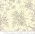 Holly Woods - Snow - Floral Toile Natural Yardage