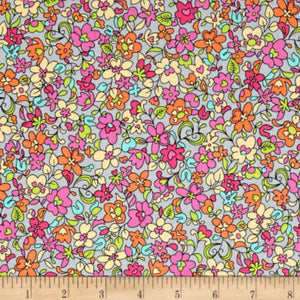 Summer Garden - Floret Gray Yardage