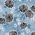 Enchanted Lake - Floating Floral Fog Metallic Yardage