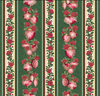 A Festive Season 3 Festive Lace Stripe Green/Red 2617M-44 by Benartex