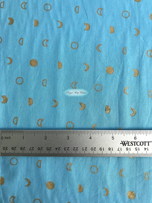 Indah Batiks - Moons Sky/Gold Batik Yardage