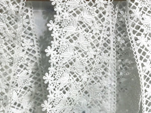 White Floral Wedding Lace Trim