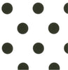 45" Dottie - Jet Black Dots on White - Remnant