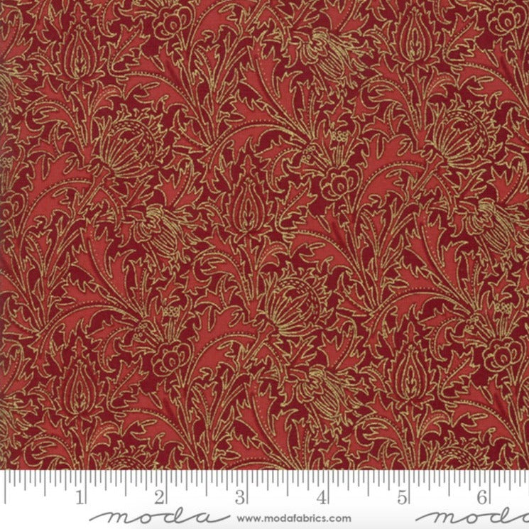 Wide Morris Holiday Crimson Backing Remnant