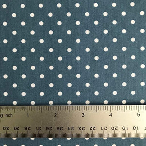 Timeless Treasures Polka Dot - Denim Blue Dots