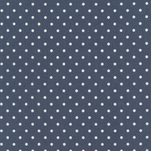 Timeless Treasures Polka Dot - Denim Blue Dots