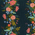 English Garden - Floral Vines Navy Canvas Yardage