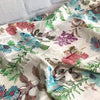 Hakoba Cotton Embroidered Cream Fabric